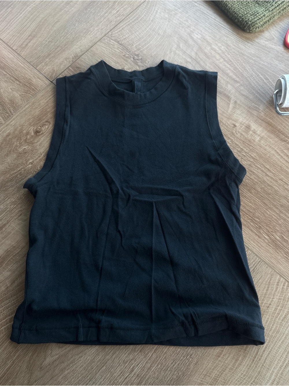 Skims black tank top
